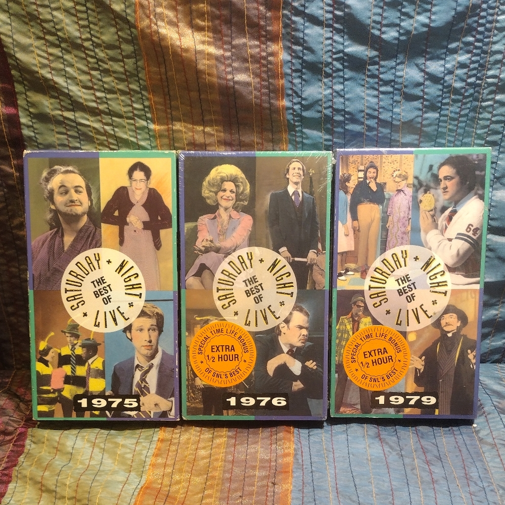 3 VHS Tapes Time Life Series of Saturday Night Live